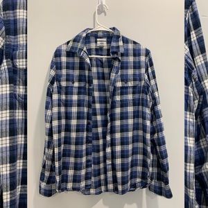 Blue & White old navy Flannel
